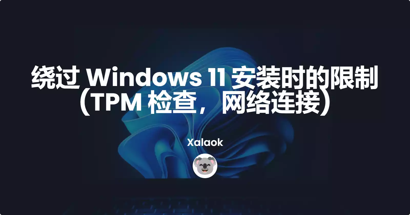 Featured image of post 绕过 Windows 11 安装时的一些限制